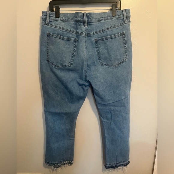LOFT Blue Flare Crop Jeans - Picture 8 of 13
